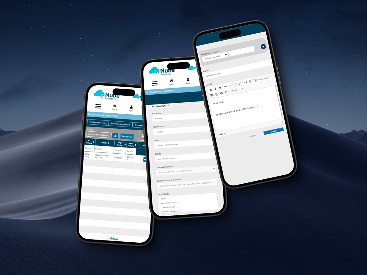 NubeTime en ordenador y móvil